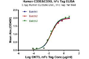 ELISA image for CD3E & CD3G (AA 23-126) protein (Fc Tag) (ABIN7274152)