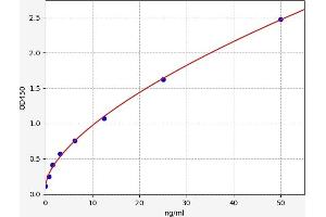 Typical standard curve (CRYAA ELISA Kit)