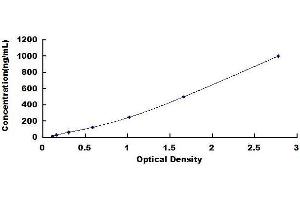 Typical standard curve (LPO ELISA Kit)