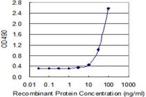 Sandwich ELISA detection sensitivity ranging from 3 ng/mL to 100 ng/mL. (TNFSF13B (Human) Matched Antibody Pair)