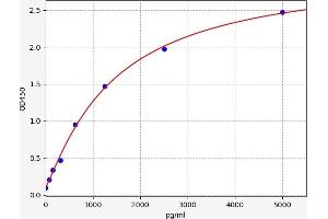 Typical standard curve (TNFAIP2 ELISA Kit)