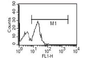 Flow cytometric analysis of human PBMC using CD14 mouse mAb. (CD14 Antikörper)