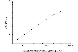 Typical standard curve (BAFF ELISA Kit)