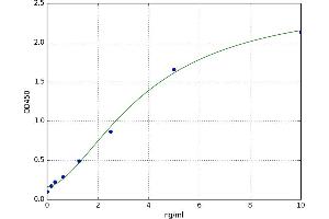 A typical standard curve (C1q ELISA Kit)