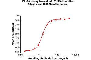 ELISA image for Toll-Like Receptor 9 (TLR9) protein (ABIN7538555)