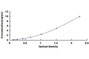 Typical standard curve (BDNF ELISA Kit)