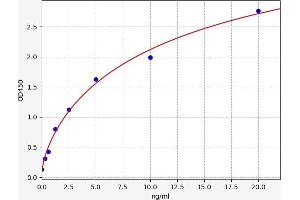 Typical standard curve (PKC eta ELISA Kit)