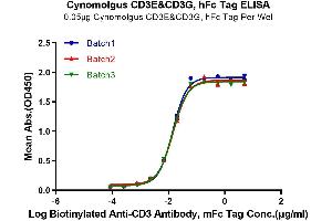 ELISA image for CD3E & CD3G (AA 22-117) protein (Fc Tag) (ABIN7274132)