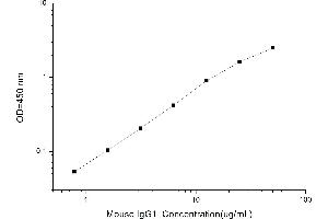 Typical standard curve (IgG1 ELISA Kit)