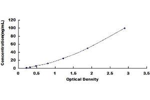 Typical standard curve (Arginine ELISA Kit)