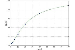 A typical standard curve (SCG2 ELISA Kit)