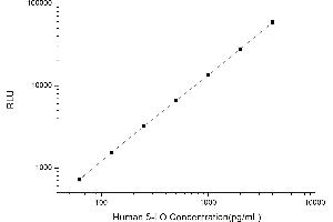 Typical standard curve (ALOX5 CLIA Kit)