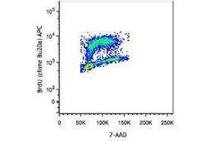 Flow Cytometry (FACS) image for Bromodeoxyuridine (BrdU) (ABIN2669170)