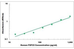 Representative Standard Curve (FGF23 ELISA Kit)