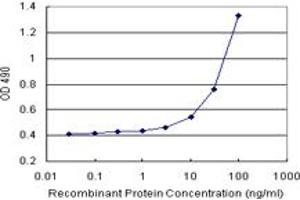 Sandwich ELISA detection sensitivity ranging from 3 ng/mL to 100 ng/mL. (IRF3 (Human) Matched Antibody Pair)