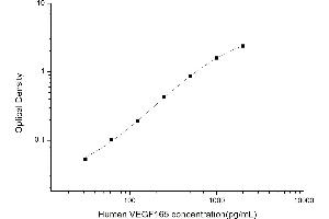 Typical standard curve (VEGF 165 ELISA Kit)