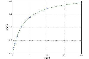 A typical standard curve (FcRn ELISA Kit)