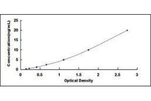 Typical standard curve (Catalase ELISA Kit)