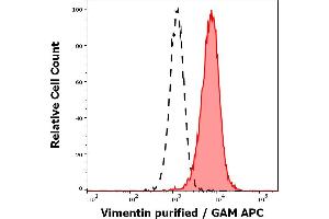Flow Cytometry (FACS) image for anti-Vimentin (VIM) antibody (ABIN94491)