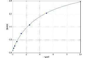 A typical standard curve (BAG3 ELISA Kit)