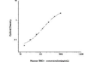 Typical standard curve (SNCA ELISA Kit)