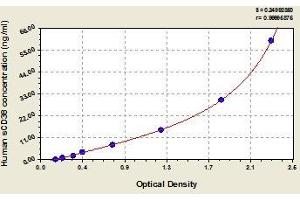 Typical standard curve (CD38 ELISA Kit)