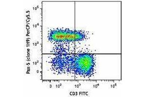 Flow Cytometry (FACS) image for anti-Paired Box 5 (PAX5) antibody (PerCP-Cy5.5) (ABIN2660223) (PAX5 Antikörper  (PerCP-Cy5.5))