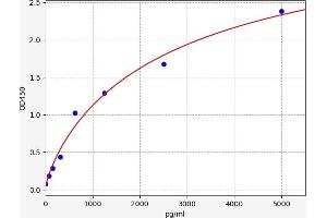 Typical standard curve (DUOX2 ELISA Kit)