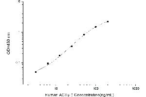 Typical standard curve (Smooth Muscle Actin ELISA Kit)